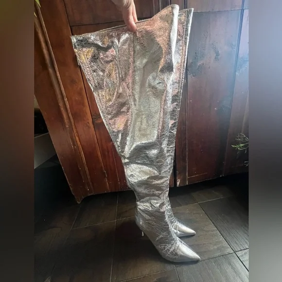 Steve Madden “Epic Silver”, Over the Knee, Thigh High Boots - Picture 11 of 11